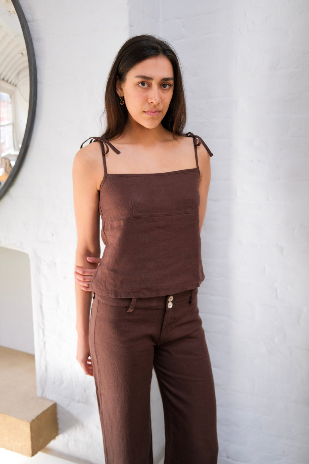 Arla Top - Brown