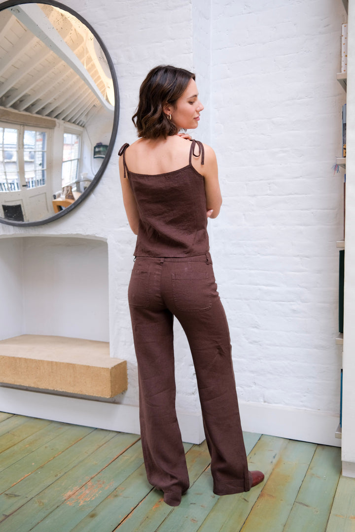 Arla Top - Brown