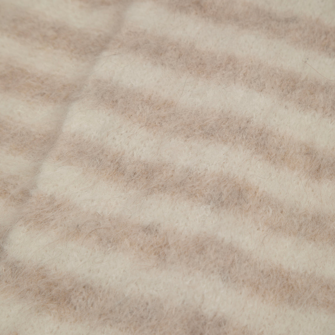 Evie Scarf - Beige Stripe