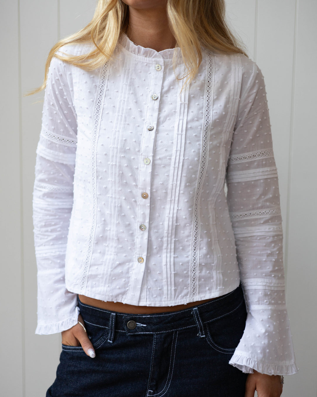 Blouse Callie - Blanc