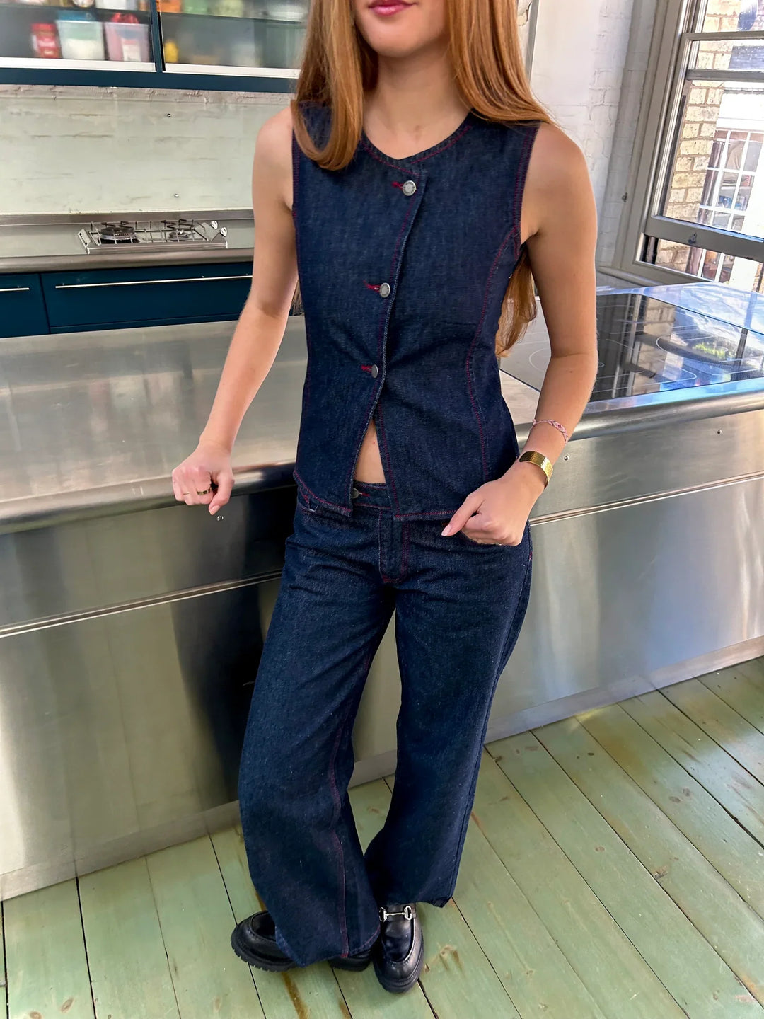 Ensemble gilet & jean Nina
