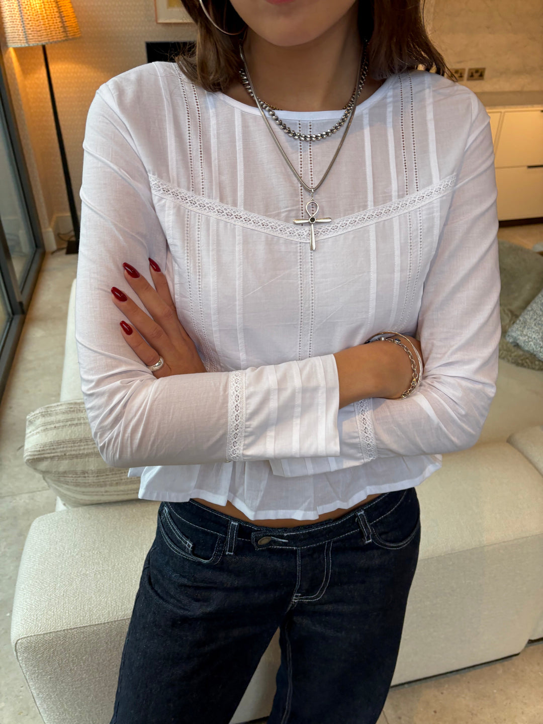 Mina Blouse - White