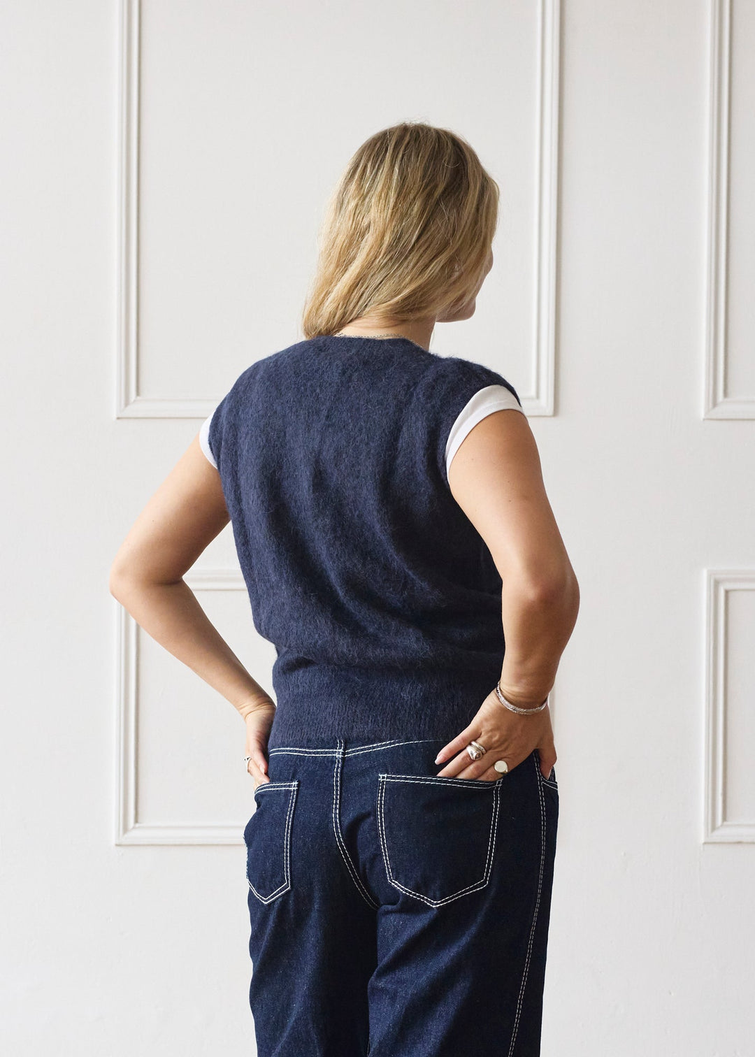Gilet en Maille - Marine