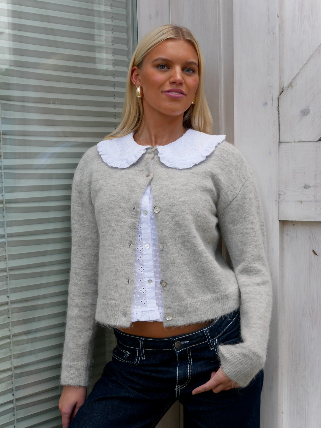 Elsa Cardigan - Light Grey